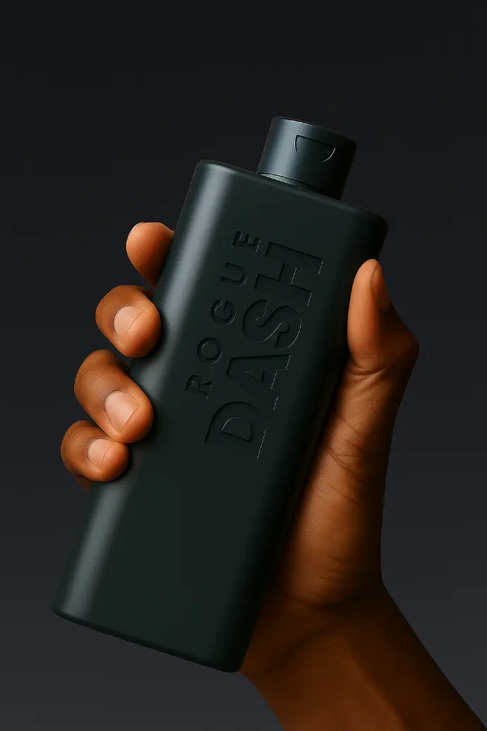 Rogue Dash refillable bottle being mixed