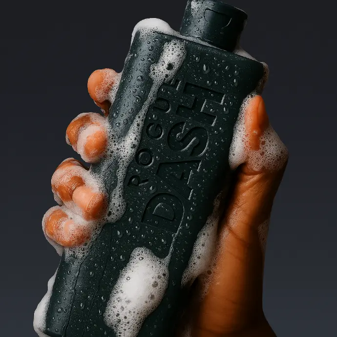 Rogue Dash refillable bottle now mixed for showering